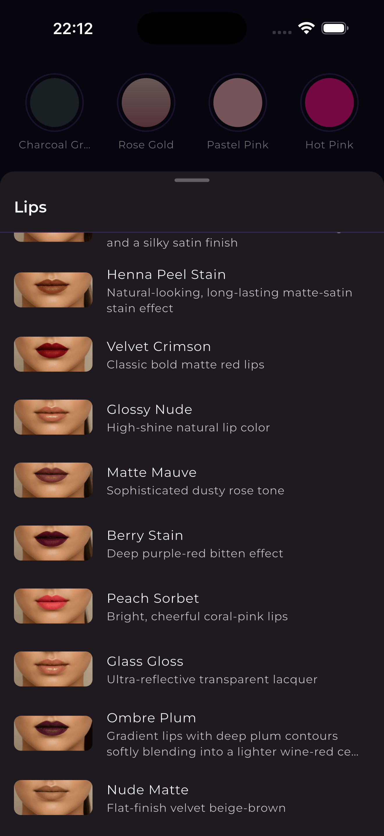 Morfio phone screenshot placeholder